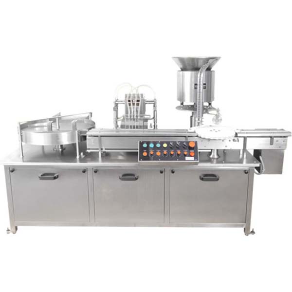 Automatic Eight Head Liquid Vial Filling With Rubber Stoppering Machine