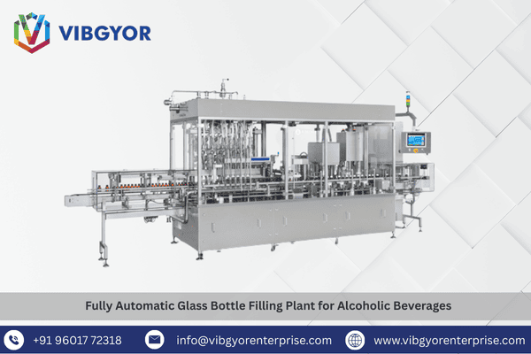 Fully Automatic Glass Bottle Filling Plant for Alcoholic Beverages 