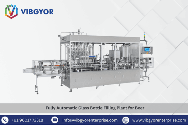 Fully Automatic Glass Bottle Filling Plant for Beer 