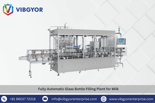Fully Automatic Glass Bottle Filling Plant for Milk 