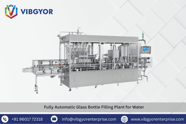Fully Automatic Glass Bottle Filling Plant for Water 