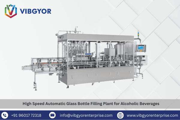 High Speed Automatic Glass Bottle Filling Plant for Alcoholic Beverages 