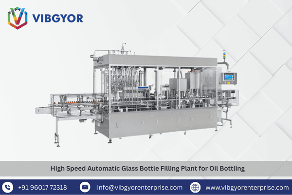High Speed Automatic Glass Bottle Filling Plant for Oil Bottling 