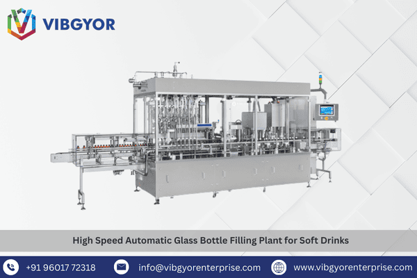 High Speed Automatic Glass Bottle Filling Plant for Soft Drinks 