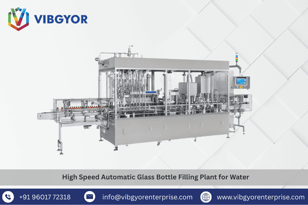 High Speed Automatic Glass Bottle Filling Plant for Water 