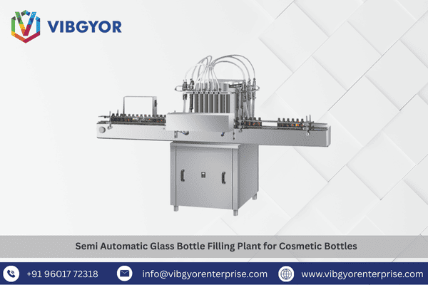 Semi Automatic Glass Bottle Filling Plant for Cosmetic Bottles 