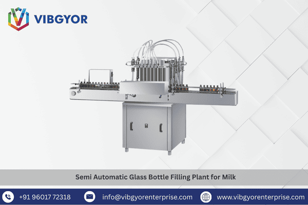 Semi Automatic Glass Bottle Filling Plant for Milk 